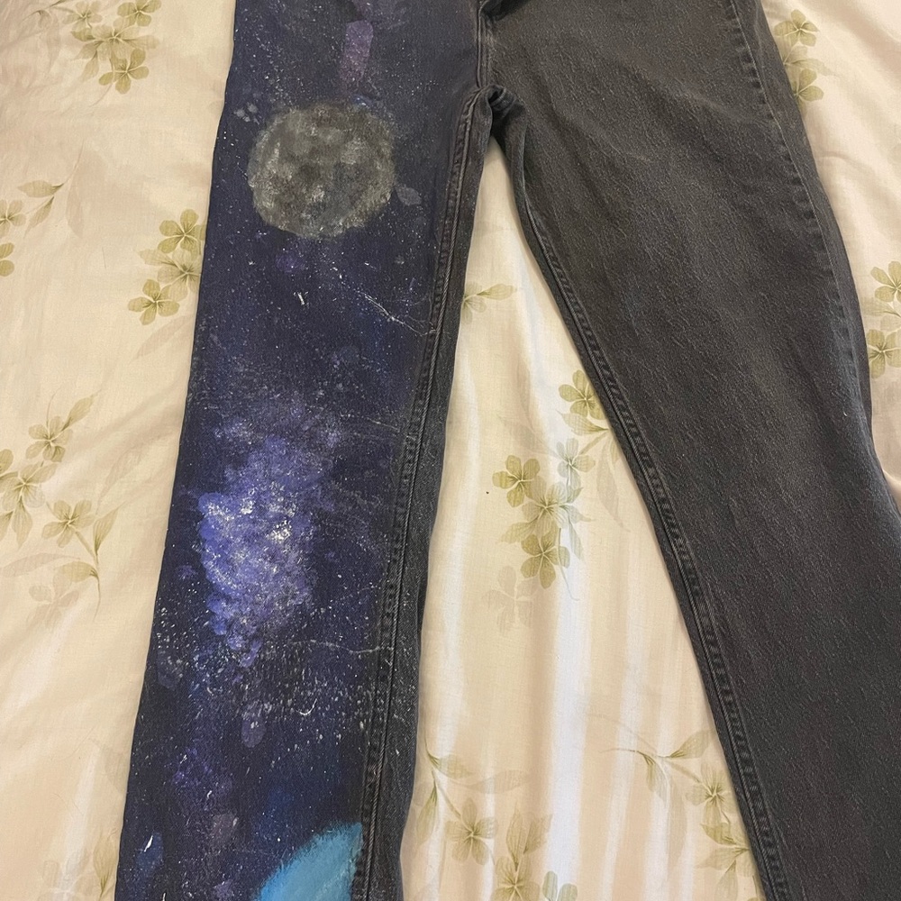 Hand-painted Rider’s jeans - Picture 2 of 5